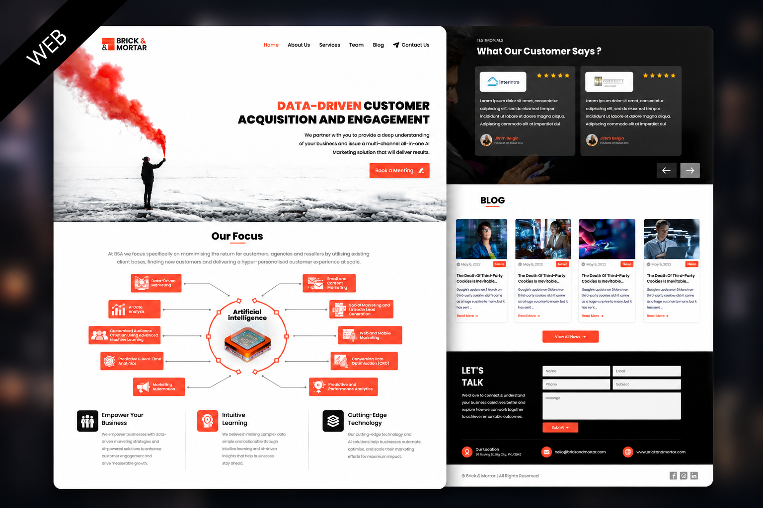 Loop — Brick & Mortar web design